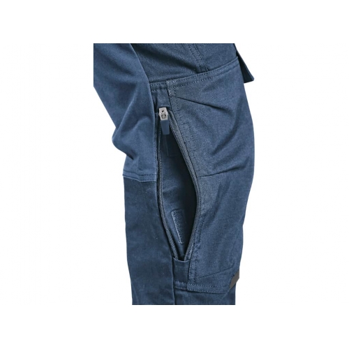 Nohavice CXS LEONIS, pánske, modré s čiernymi doplnkami