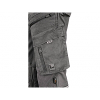 CXS LEONIS trousers, men, grey with black accessories