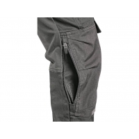 CXS LEONIS trousers, men, grey with black accessories
