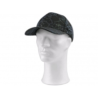 CXS XAVER cap, with visor, black with reflection