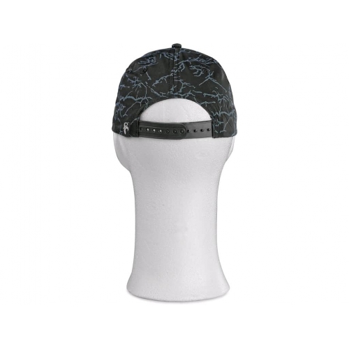Cap XAVER, with visor, children's, black with reflex