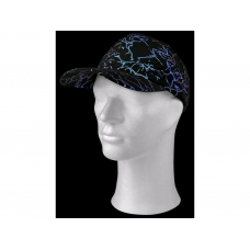 Cap XAVER, with visor, children's, black with reflex