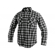 Shirt CXS TOM, long sleeve, men's, grey-black