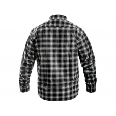 Košeľa CXS TOM, dlhý rukáv, pánska, šedo-čierna