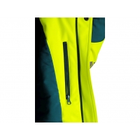 Bunda CXS BEDFORD WINTER, výstražná, zimní, pánská, softshell, žluto-petrolová