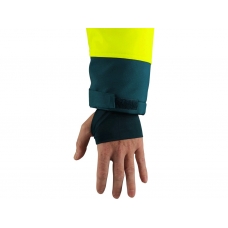 Bunda CXS BEDFORD WINTER, výstražná, zimní, pánská, softshell, žluto-petrolová, vel.