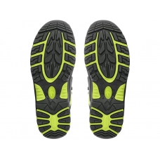 Obuv poltopánky CXS Universe Cluster S3, PU-guma, čierno-zelené