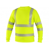 T-shirt CXS OLDHAM, long sleeve, warning, men, yellow
