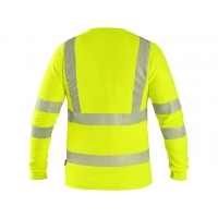 Tričko CXS OLDHAM, dlhý rukáv, výstražné, pánske, žlté