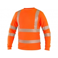 Tričko CXS OLDHAM, dlhý rukáv, výstražné, pánske, oranžové