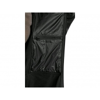 Bunda CXS LEONIS, pánska, čierna s HV modro/červenými doplnkami