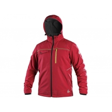 Bunda CXS STRETCH, pánska, softshell, červená, veľ. 