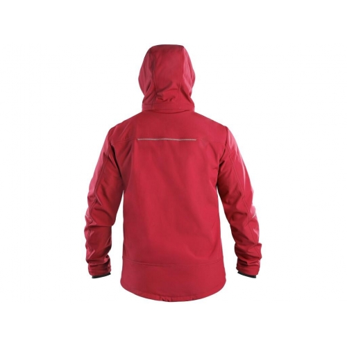 Bunda CXS STRETCH, pánska, softshell, červená, veľ. 