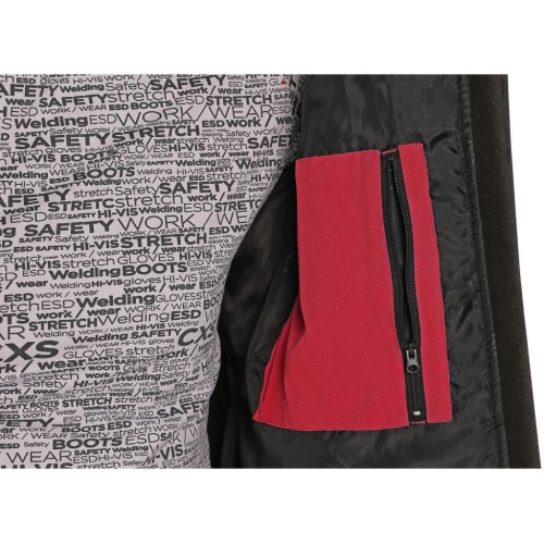 Bunda CXS STRETCH, pánska, softshell, červená, veľ. 