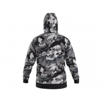 Mikina s kapucí CXS ARYN, šedo-bílá (maskáč), vel.