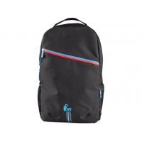 Batoh CXS LEONIS, čierny s modro/červenými doplnkami