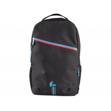 Batoh CXS LEONIS, čierny s modro/červenými doplnkami