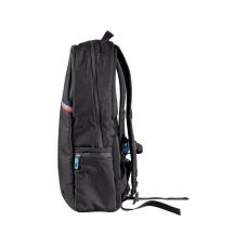 Batoh CXS LEONIS, čierny s modro/červenými doplnkami