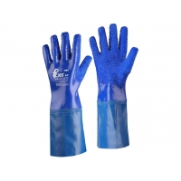 Rukavice CXS FISO, máčané v PVC, zdrsnený povrch
