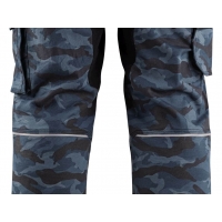 Kalhoty CXS STRETCH, pánské, maskáčové modré, vel.