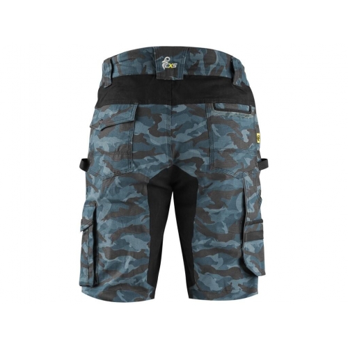 Kraťasy CXS STRETCH, pánske, maskáčové modré, veľ. 