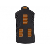 Vesta CXS ANTARKTIDA, vyhrievaná, fleecová, čierna