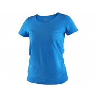 Tričko CXS EMILY, dámské, krátký rukáv, azurovo modré