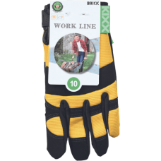 BRICK gloves combined yellow