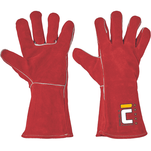 PUGNAX RED rukavice celokož.