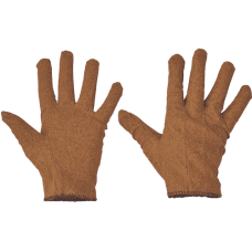 EGRET 7 rukavice úplet vinyl hnedé