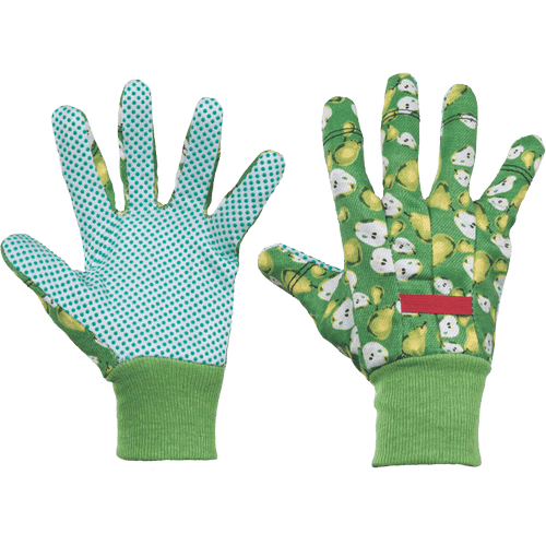 FAST FRUIT gloves cotton with PV green