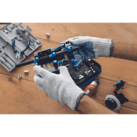 PLOVER 9 rukavice, umelé vlákno s PVC terčíkmi