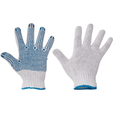 PLOVER 9 rukavice, umelé vlákno s PVC terčíkmi