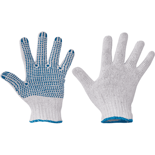 PLOVER gloves TC with PVC dots