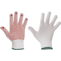 GANNET gloves nylon with PVC dots