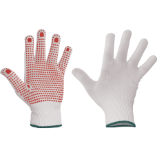 GANNET gloves nylon with PVC dots