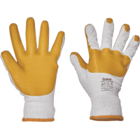 YELLOWHAMMER gloves coated with late