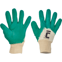 COOT gloves dipped in green latex