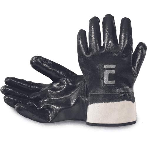 MONAL máčané rukavice čierne