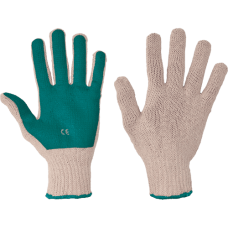 SCOTER gloves coated green PVC