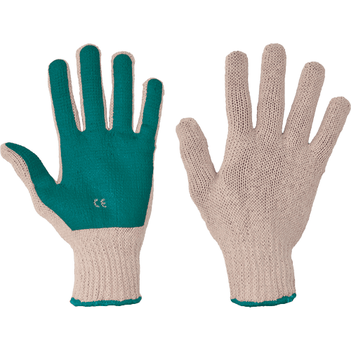 SCOTER gloves coated green PVC