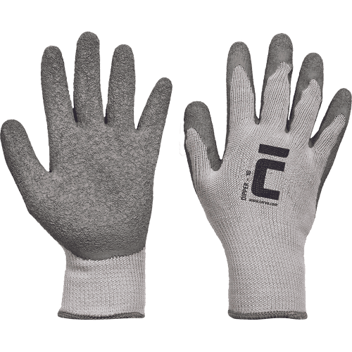DIPPER gloves dipped in latex grey