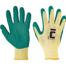 DIPPER gloves dipped in green latex