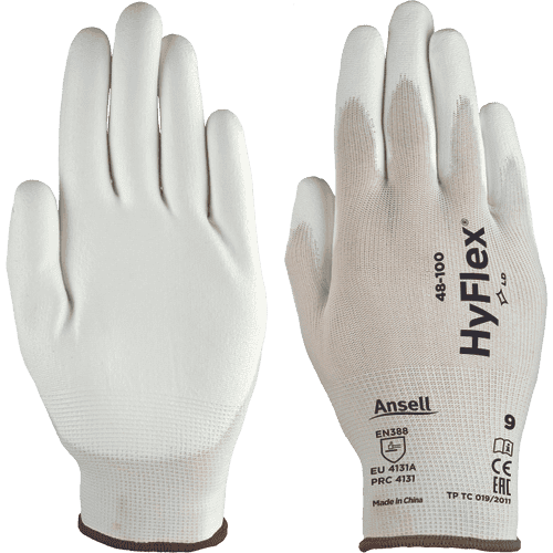 Polyurethane gloves Ansell 48-100/060 SensiLite white gloves