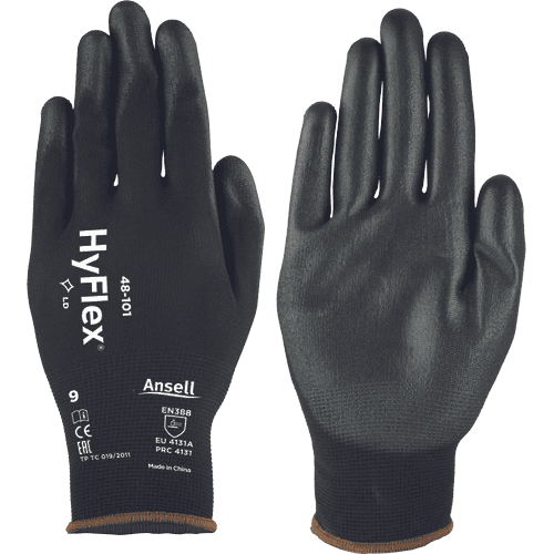 Polyurethane gloves Ansell 48-101/060 SensiLite black gloves