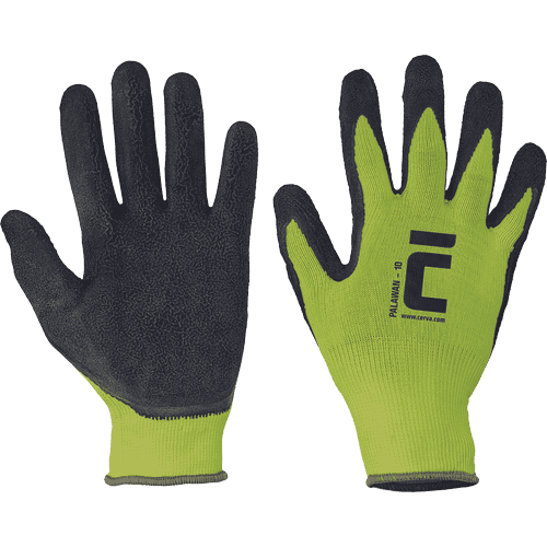 PALAWAN gloves nylon latex palm