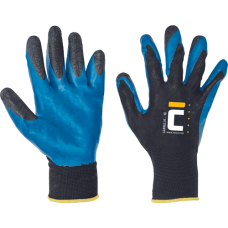 GARRULUS gloves dipped in latex black