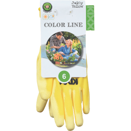 JUICY YELLOW gloves PU palm yellow