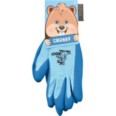 CHUNKY gloves nylon latex palm blue