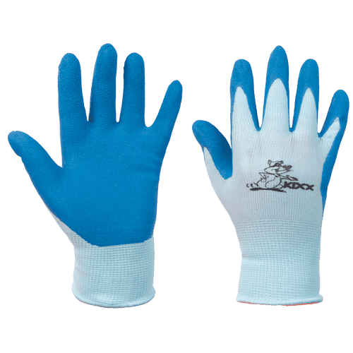 CHUNKY rukavice nylon. latex. dl modrá